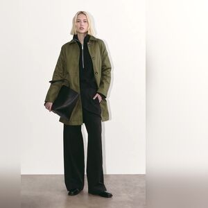 NWT! Everlane Trench Coat Mac Beech Khaki Green Size XXS